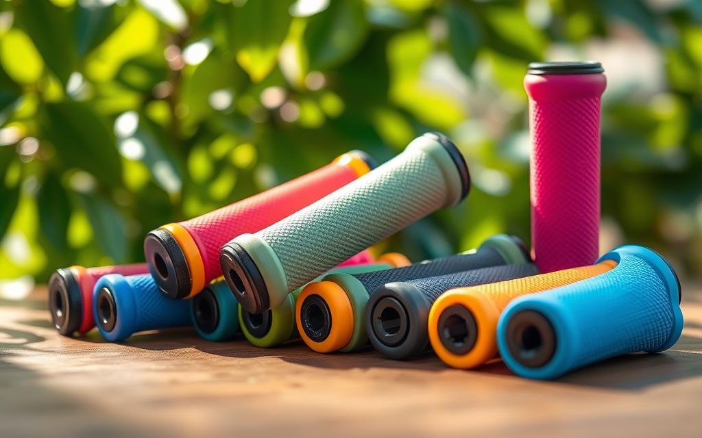 Colorful bike grips