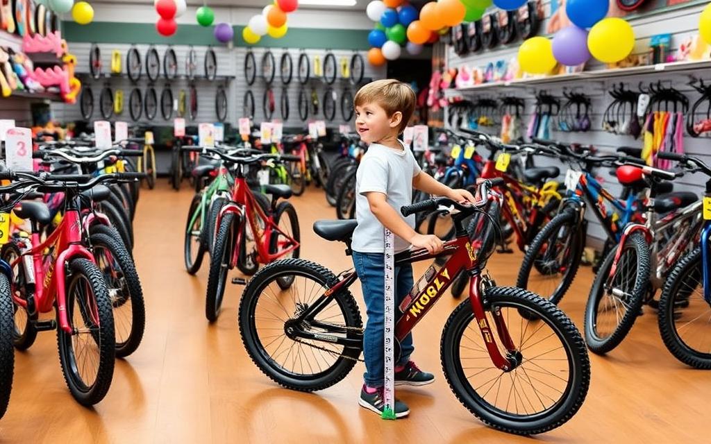 kids bike sizing